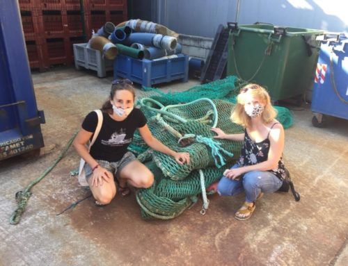 125 kg of ALDFG trawling net recovered and well managed thanks to the collaboration between MATER Museoa and BLUENET